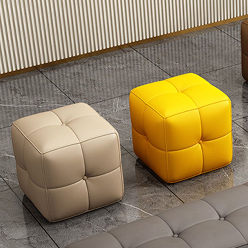 Contemporary Home Rectangular Ottoman Leather Foot Stool without Legs Clearhalo 'furn' 'furn_ottomans_poufs' 'Furniture' 'Living Room Furniture' 'Ottomans & Poufs' 'ottomans_poufs' 1200x1200_2a010798-9e9f-47c6-804a-d72e41684f00