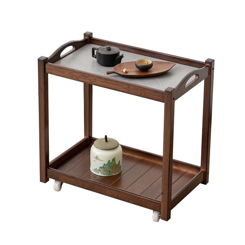 Modernistic Solid Wood with Shelf Rectangular Double Tier Side Table Clearhalo 'Coffee & Accent Tables' 'End & Side Tables' 'end_side_tables' 'furn' 'furn_end_side_tables' 'Furniture' 'Living Room Furniture' 1200x1200_2a01c18d-9ebf-4174-ba51-884c6d0afdca