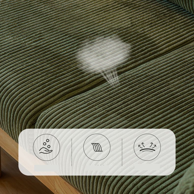 Tropical 3 Seater Corduroy Sofa 33.46" Wide Pillow Top Arm Sofa Clearhalo 'furn' 'furn_sofas' 'Furniture' 'Living Room Furniture' 'Sofa' 'sofas' 1200x1200_2a023828-734a-452f-8929-5ce31fd96df1