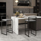 Modern Backrest Armless Counter Stool Iron Cafe Bar Stool with Velvet Cushion and Pedal Clearhalo 'Bar Furniture' 'Bar Stools' 'bar_stools' 'furn' 'furn_bar_stools' 'Furniture' 'furniture_bar_stools' 'Kitchen & Dining Furniture' 1200x1200_2a02406c-f464-4193-ba3d-eae253788df5