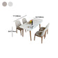 Contemporary Modern Rectangle Stone Table 4 Legs Home Kitchen Dinner Table Clearhalo ' dining_table' 'Dining Tables & Seating' 'Dining Tables' 'furn' 'furn_dining_table' 'Furniture' 'furniture_dining_table' 'Kitchen & Dining Furniture' 'kitchen&dining_furn' 'kitchen' 'kitchen_dining_table' 1200x1200_2a026ca3-d1de-4838-9d75-53d51871d1b2
