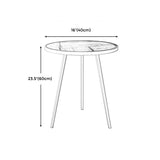 Tableau de comptoir à dalle de roche de style moderne Gris gris / blanc / noir rond