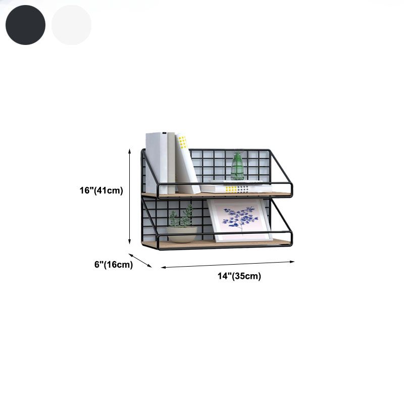Modern Metal Bookcase, Geometric Bookshelf for Any Room, 6.5" W Clearhalo 'Bookcases' 'furn' 'furn_bookcases' 'Furniture' 'Office Furniture' 1200x1200_2a069b17-adeb-43ab-8620-59c8341705bf