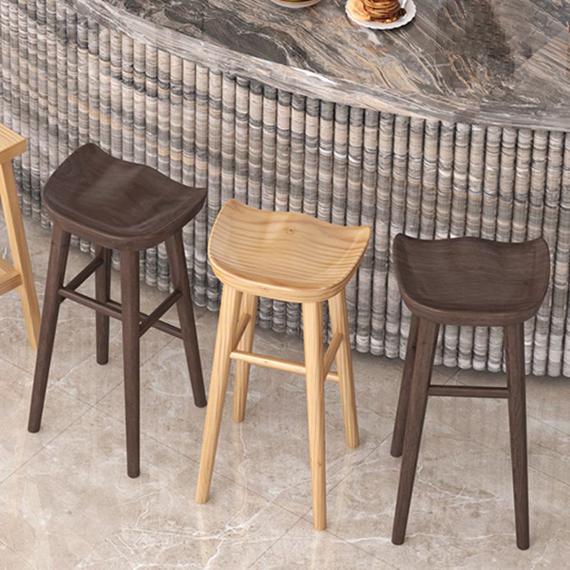 Industrial Solid Wood Bar Stool Backless Counter Stool for Restaurant and Bristol Clearhalo 'Bar Furniture' 'Bar Stools' 'bar_stools' 'furn' 'furn_bar_stools' 'Furniture' 'Kitchen & Dining Furniture' 1200x1200_2a078dd4-ceac-4f9d-97cc-f52fe0c74d77