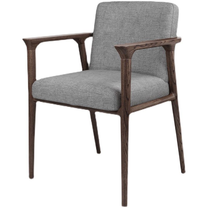 Traditional Style Ash Wood Chairs Solid Back Arm Kitchen Dining Chairs Clearhalo ' kitchen&dining_furn' 'Dining Chairs' 'Dining Tables & Seating' 'dining_chair' 'furn' 'furn_dining_chair' 'Furniture' 'furniture_dining_chair' 'Kitchen & Dining Furniture' 'kitchen' 1200x1200_2a08385c-0ca2-4a61-bb47-f1aed46882c7