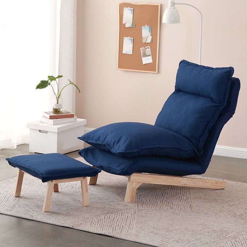 Recliner standard di colore solido 31,49 "sedia a reclinabile larga con ottomana