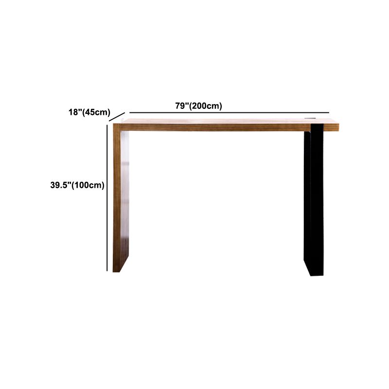 Solid Wood Modern Pub Table Set for Home Metal 1/3 Piece Bar Set Clearhalo 'Bar Furniture' 'furn' 'furn_home_bar_bar_sets' 'Furniture' 'Home Bars & Bar Sets' 'home_bar_bar_sets' 'Kitchen & Dining Furniture' 1200x1200_2a0ac39f-2552-4dd4-8c02-d45366a069a5