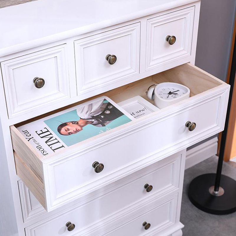 Rangement de rangement finale mate nautique commode de chambre en bois massif