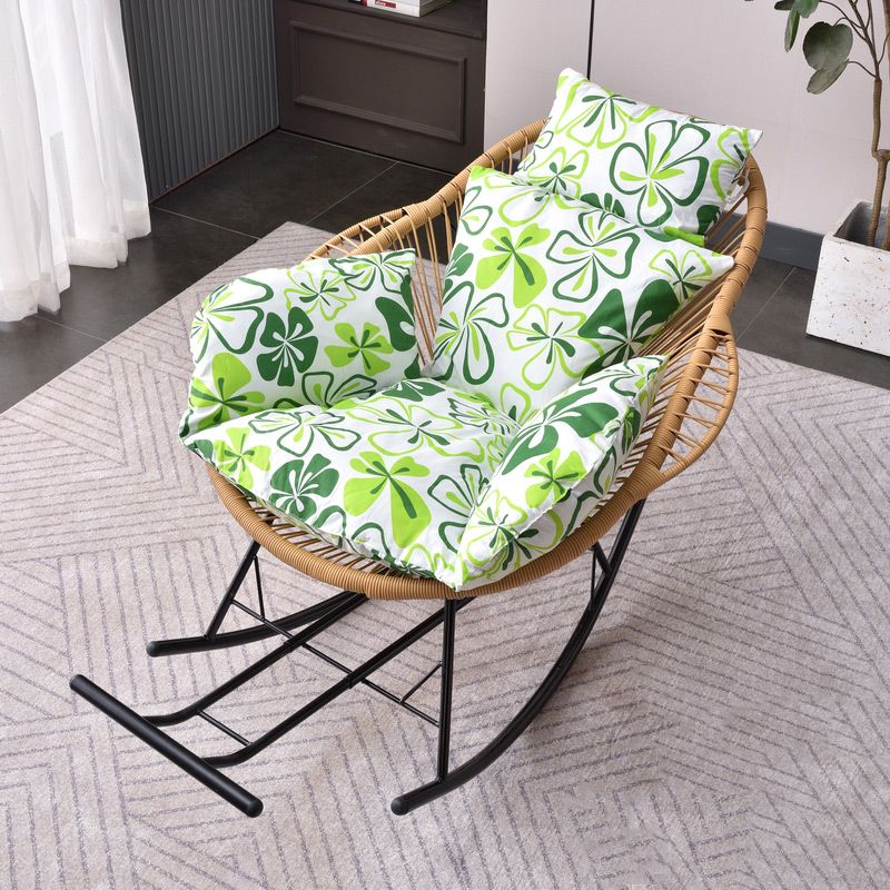 Simple Style Lounge Leisure Chaise Rocking Chair Home Iron Lazy Chair Clearhalo 'Chairs & Seating' 'furn' 'furn_rocking_chairs' 'Furniture' 'Living Room Furniture' 'Rocking Chairs' 'rocking_chairs' 1200x1200_2a0b4b1f-b3af-48bf-bb67-b279f67324e2