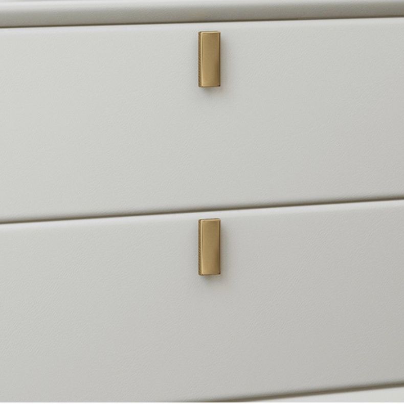 Solid Wood Accent Table Nightstand Glam Night Table with 2-Drawer Clearhalo 'Bedroom Furniture' 'furn' 'furn_night_stand' 'Furniture' 'night_stand' 'Nightstands' 1200x1200_2a0bae5d-57cc-4130-beb6-a011a4285c6a