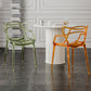 Scandinavian Plastic Dining Arm Chairs Open Back Side Chair for Kitchen Clearhalo 'Dining Chairs' 'Dining Tables & Seating' 'dining_chair' 'furn' 'furn_dining_chair' 'Furniture' 'furniture_dining_chair' 'Kitchen & Dining Furniture' 1200x1200_2a0c68d9-e3cd-4b4c-aff2-d13ff4195b24