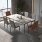 Contemporary Dining Side Chair Leather Brasserie Armless Solid Back Chair Clearhalo ' kitchen&dining_furn' 'Dining Chairs' 'Dining Tables & Seating' 'dining_chair' 'furn' 'furn_dining_chair' 'Furniture' 'furniture_dining_chair' 'Kitchen & Dining Furniture' 'kitchen' 1200x1200_2a0c738e-48cb-4475-a080-31955ed0e136