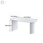 Modern Stone Top Dinette Table Solid Wood Double Pedestal Table in White Clearhalo 'Dining Tables & Seating' 'Dining Tables' 'dining_table' 'furn' 'furn_dining_table' 'Furniture' 'furniture_dining_table' 'Kitchen & Dining Furniture' 'kitchen' 'kitchen_dining_table' 1200x1200_2a0ccdad-7841-4767-8fdf-746fd81e7c3c