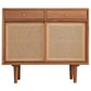 Sideboard contemporanea Porte Rattan Pinna armadio per soggiorno per soggiorno