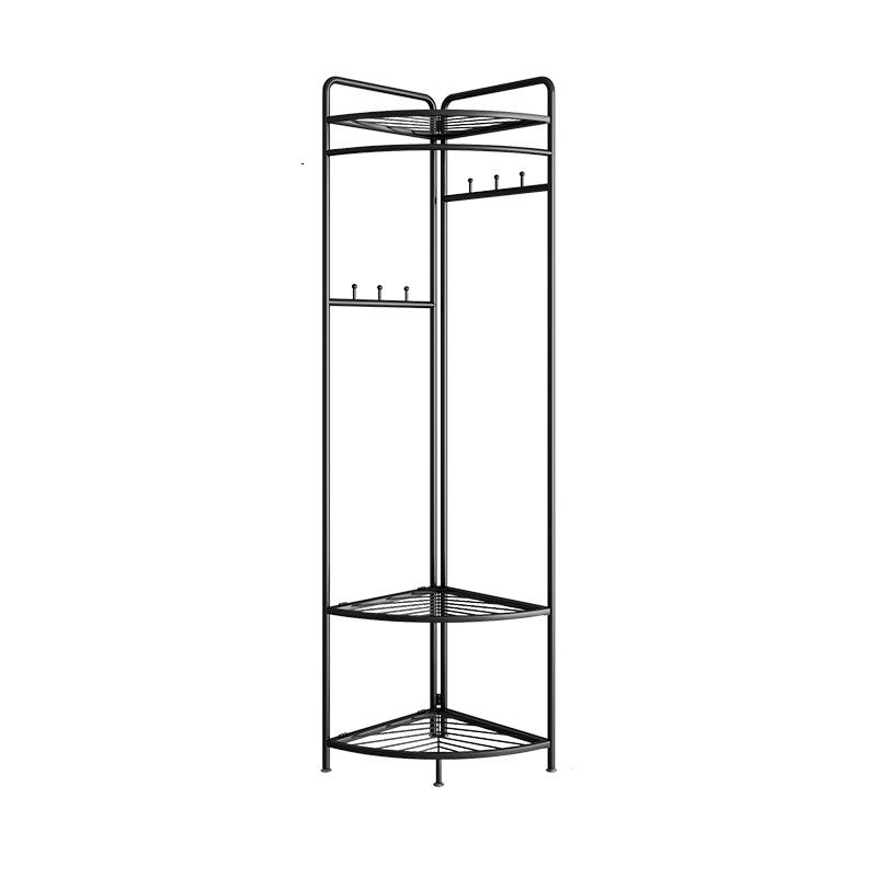 Industrial Hall Stand Metal Shelving Included Free Standing Entryway Kit Coat Hanger Clearhalo 'Entry & Mudroom Furniture' 'furn' 'furn_hall_tree_coat_racks' 'Furniture' 'Hall Trees & Coat Racks' 'hall_tree_coat_racks' 1200x1200_2a112558-d236-434d-979a-6ae6f7d2fef3