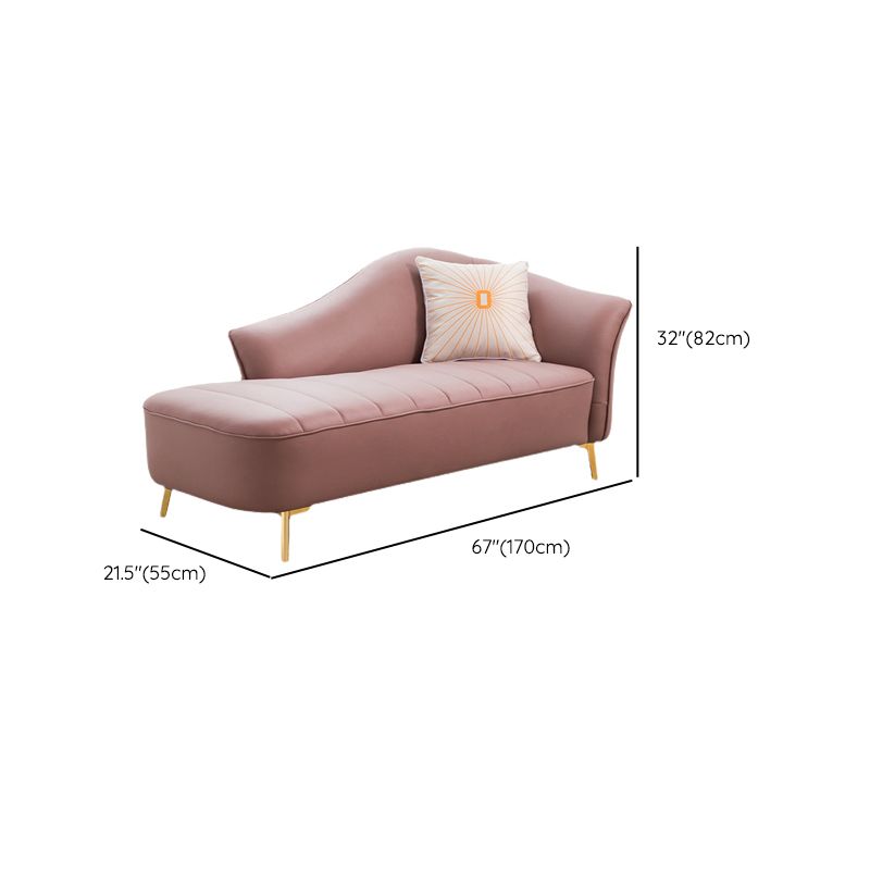 Contemporary Flared Arms Accent Chair One Armed Faux Leather Chaise Clearhalo 'Chairs & Seating' 'Chaise Lounge' 'chaise_lounge' 'furn' 'furn_chaise_lounge' 'Furniture' 'Living Room Furniture' 1200x1200_2a11292d-0791-4ff5-8071-79eaa23ae9c8