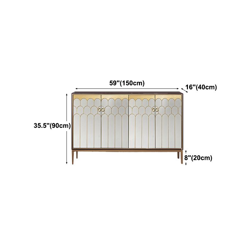 Server glam in legno top cucina server a buffet per soggiorno per soggiorno