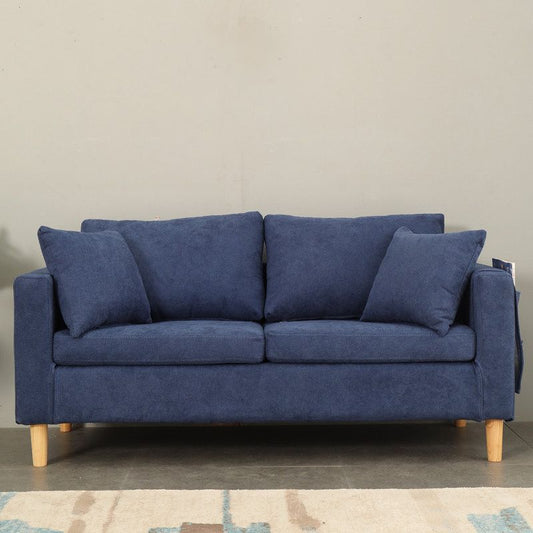 Scandinavian Tuxedo Arm Sofa Slipcovered Loveseat with Storage and Pillow Back Clearhalo 'Furniture' 'furniture_sofas' 'kitchen' 'kitchen_sofas' 'Living Room Furniture' 'Sofa' 'sofas' 1200x1200_2a17996f-fd99-4d8a-8027-6a8ee65b7b5f