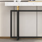 Rectangle Marble Top Console Table with Iron Trestle Base for Hall Clearhalo 'Console Tables' 'console_tables' 'Entry & Mudroom Furniture' 'furn' 'furn_console_tables' 'Furniture' 1200x1200_2a183d96-d797-4efb-bc6a-6e859d158829