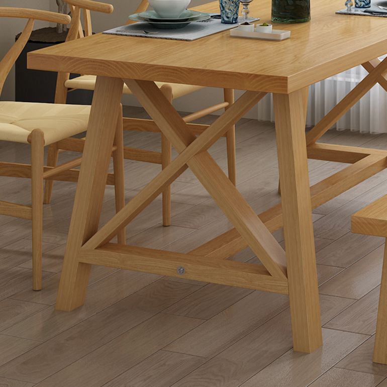 Moderno 1/3/4/5 pezzi set da pranzo tavolo da pranzo in legno di pino rettangolo per sala da pranzo