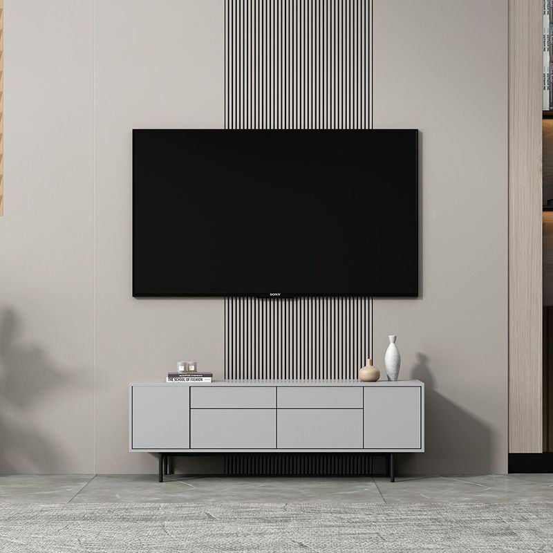 Gabinete de TV de rectángulo de madera de almacenamiento de almacenamiento industrial con piernas extraviadas