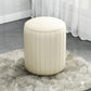 Solid Color Leather Standard Stool Modern Style Simple Round Cushion Stool Clearhalo 'furn' 'furn_ottomans_poufs' 'Furniture' 'Living Room Furniture' 'Ottomans & Poufs' 'ottomans_poufs' 1200x1200_2a1e24e8-ec17-46f1-8a9f-8aed999094a1