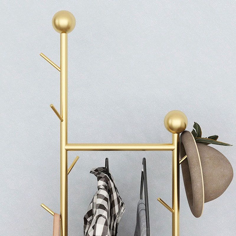 68.9-inch Tall Entryway Kit Contemporary Metal Entry Hall Tree Clearhalo 'Entry & Mudroom Furniture' 'furn' 'furn_hall_tree_coat_racks' 'Furniture' 'Hall Trees & Coat Racks' 'hall_tree_coat_racks' 1200x1200_2a22e133-eb91-457b-8bbf-48f07b6f5765