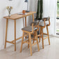 Moderner Bistro-Bartisch, rechteckiger Massivholz-Bartisch für Zuhause