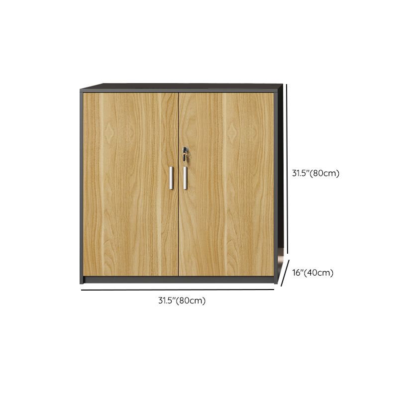 Archivo de madera de archivos lateral moderno de mediados de siglo para la oficina de madera para la oficina en casa