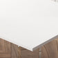 Rectangle Dining Table Stone Dining Table with Acrylic Double Pedestal