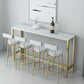 White Glam Style Table in Iron and Faux Marble Milk Tea Shop Bar Table Clearhalo 'Bar Furniture' 'Bar Tables' 'bar_tables' 'furn' 'furn_bar_tables' 'Furniture' 'furniture_bar_tables' 'Kitchen & Dining Furniture' 1200x1200_2a25e8b2-d6a1-498b-b1bb-5906db0ee164