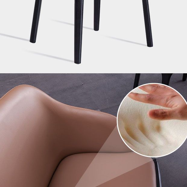 Industrial Ash Parsons Dining Chair Matte Finish Faux Leather Side Chair (Set of 2) Clearhalo ' kitchen&dining_furn' 'Dining Chairs' 'Dining Tables & Seating' 'dining_chair' 'furn' 'furn_dining_chair' 'Furniture' 'furniture_dining_chair' 'Kitchen & Dining Furniture' 'kitchen' 1200x1200_2a297484-488e-413f-88c8-b4bdb8e18029