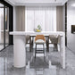 White Colour Bar Wine Table Wooden Counter Wine Table with Double Pedestal Base Clearhalo 'Bar Furniture' 'Bar Tables' 'bar_tables' 'furn' 'furn_bar_tables' 'Furniture' 'Kitchen & Dining Furniture' 1200x1200_2a2c8e4a-c967-4217-8777-edfed985d55a