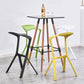 Nordic Stackable Bar-stool Plastic Counter Bar Stool for Home Clearhalo 'Bar Furniture' 'Bar Stools' 'bar_stools' 'furn' 'furn_bar_stools' 'Furniture' 'furniture_bar_stools' 'Kitchen & Dining Furniture' 1200x1200_2a2cf6ca-2b22-443b-8ba4-81ed298cd51a