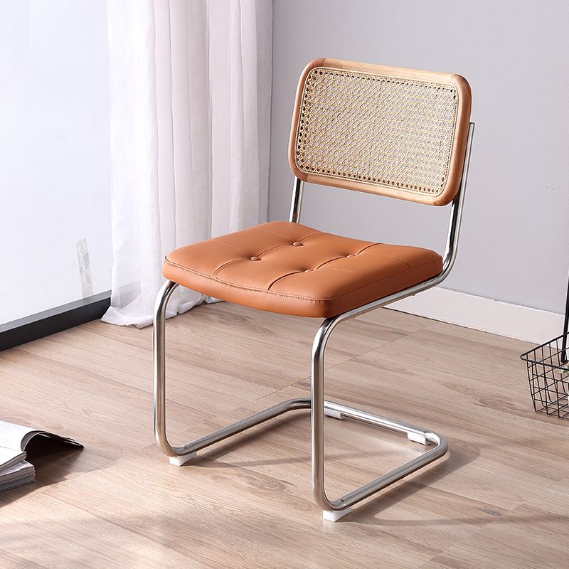 Contemporary Style Metal Chair Dining Room Kitchen Open Back Side Chairs Clearhalo ' kitchen&dining_furn' 'Dining Chairs' 'Dining Tables & Seating' 'dining_chair' 'furn' 'furn_dining_chair' 'Furniture' 'furniture_dining_chair' 'Kitchen & Dining Furniture' 'kitchen' 1200x1200_2a2d01f6-2ba2-4601-8540-7fe30a74426b