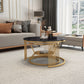Slate Coffee Table Round Nesting Coffee Table Set with Storage Clearhalo 'Coffee & Accent Tables' 'Coffee Tables' 'coffee_tables' 'furn' 'furn_coffee_tables' 'Furniture' 'Living Room Furniture' 1200x1200_2a2dd0c5-7888-48e5-a734-4239f1a0e14b