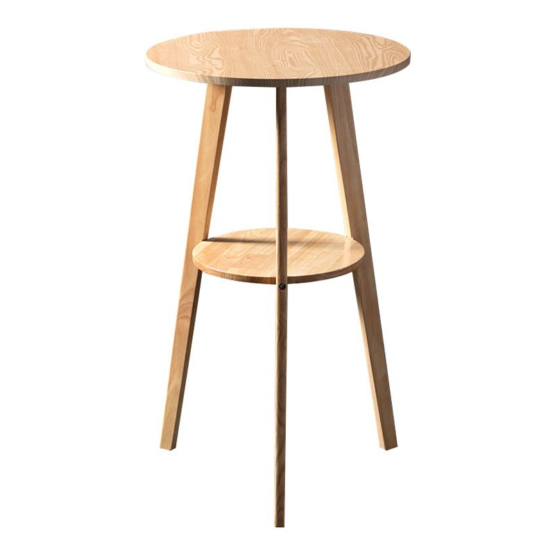 Simple Style Round Bar Table Wood Top Pub Table for Dining Room Clearhalo 'Bar Furniture' 'Bar Tables' 'bar_tables' 'furn' 'furn_bar_tables' 'Furniture' 'furniture_bar_tables' 'Kitchen & Dining Furniture' 1200x1200_2a2de522-051e-4a11-b19f-10f36ba49b2c