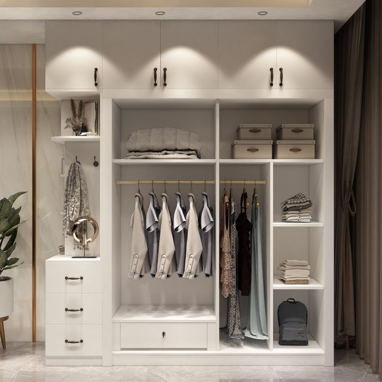 Zeitgenössischer Schrank mit Schiebetürentechnik Holz Beige Aufbewahrungsschrank