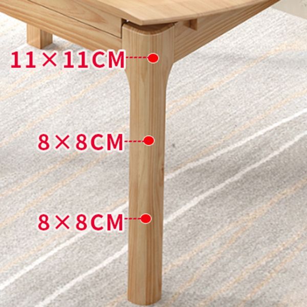 Moderne ronde uittrekbare eettafel van rubberhout met 4 poten