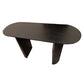 Solid Wood Black Tone Table Simplicity Double Pedestal Table for Dining Room Clearhalo ' dining_table' 'Dining Tables & Seating' 'Dining Tables' 'furn' 'furn_dining_table' 'Furniture' 'furniture_dining_table' 'Kitchen & Dining Furniture' 'kitchen&dining_furn' 'kitchen' 'kitchen_dining_table' 1200x1200_2a2e95a4-d6e0-49b7-813f-6c1bcb3f907f