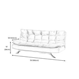 Armless Sofa Chaise Square Seating Settee for Living Room Bonus Room Clearhalo 'furn' 'furn_sofas' 'Furniture' 'furniture_sofas' 'kitchen' 'kitchen_sofas' 'Living Room Furniture' 'Sofa' 'sofas' 1200x1200_2a2ef5d9-ec19-494c-9db0-d5846c646083