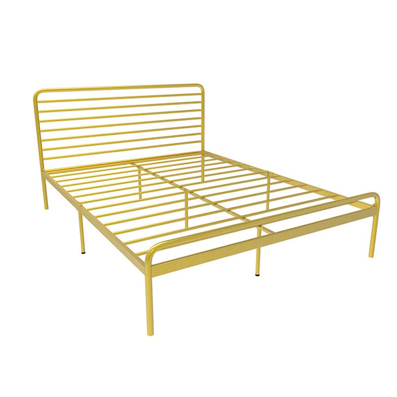 84.65 inch Wide Industial Bed Frame Metal Bed with Headboard Clearhalo 'Bedroom Furniture' 'Beds' 'furn' 'furn_beds' 'Furniture' 1200x1200_2a2fcc86-dc12-42e7-8fe7-b81e451bee5a