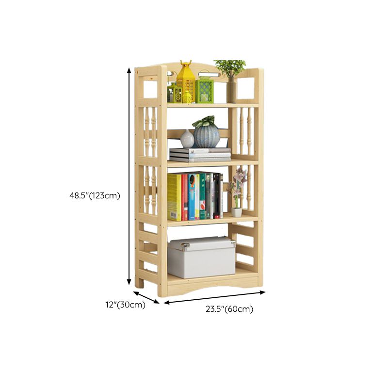 Etagere Vertical Modern Book Shelf Natural Wooden Shelf Bookcase for Study Room Clearhalo 'Bookcases' 'furn' 'furn_bookcases' 'Furniture' 'Office Furniture' 1200x1200_2a3142d9-6422-4526-b4f4-1e85fc5e256d