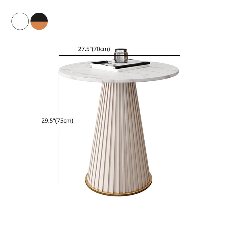 1/3/4/5 Pcs Metal Modern Dining Room Set with Round Table and Metal Base Dining Set Clearhalo 'Dining Room Sets' 'Dining Tables & Seating' 'dining_room_set' 'furn' 'furn_dining_room_set' 'Furniture' 'furniture_dining_room_set' 'Kitchen & Dining Furniture' 'kitchen&dining_furn' 'kitchen' 1200x1200_2a31aa34-f09a-46c0-800e-1800e54008cc