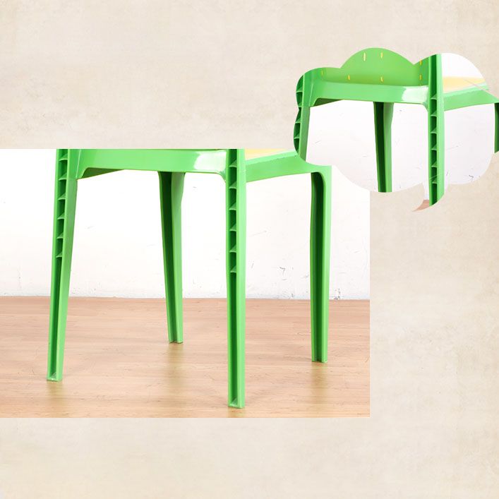 Contemporary Style Plastic Dining Chair Dining Armless Side Chair for Kitchen (Set of 4) Clearhalo ' kitchen&dining_furn' 'Dining Chairs' 'Dining Tables & Seating' 'dining_chair' 'furn' 'furn_dining_chair' 'Furniture' 'furniture_dining_chair' 'Kitchen & Dining Furniture' 'kitchen' 1200x1200_2a32ab78-4c65-45df-a1c6-8d02d14e7dab