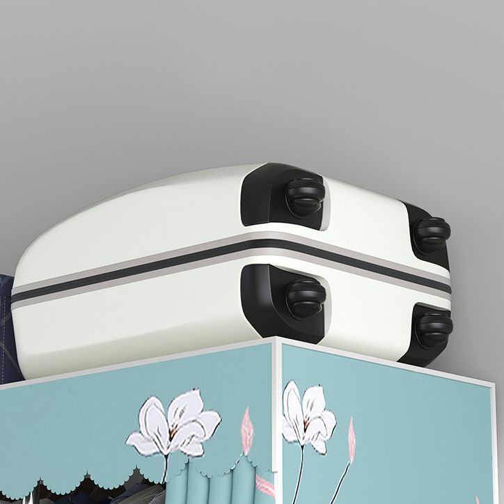 Modern Style Wardrobe Closet Metal Frame Wardrobe Armoire with Shelves Clearhalo 'Armoires & Wardrobes' 'armoires_wardrobes' 'Bedroom Furniture' 'furn' 'furn_armoires_wardrobes' 'Furniture' 1200x1200_2a3353c0-c069-4669-924d-60cda706c874