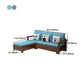 Noordse stof woonkamer bank chaise square arm kussens sofa bed