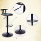 Industrial Leather Counter Height Stools Adjustable Height Bar Stool