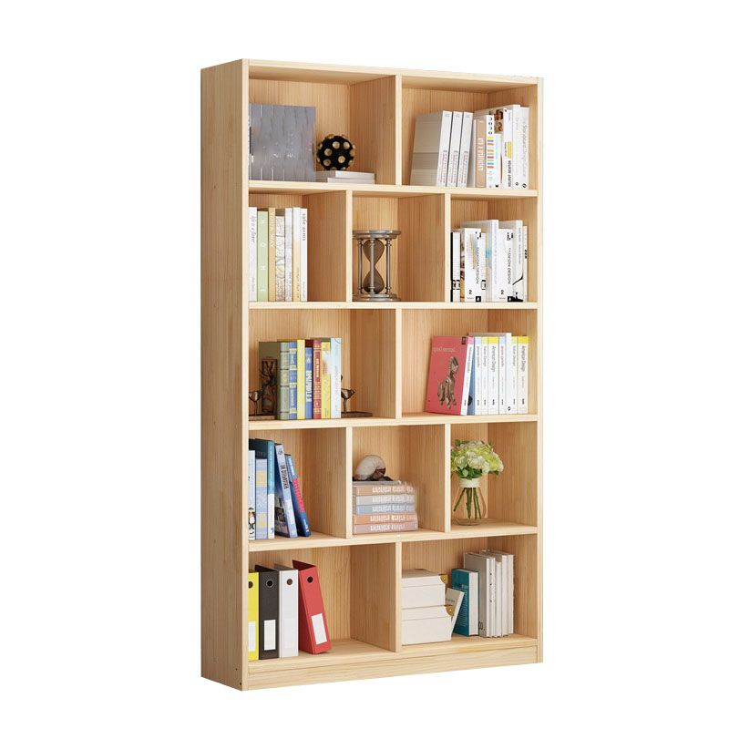 Scandinavian Vertical Standard Bookshelf Natural Pine Wood Bookshelf for Home Clearhalo 'Bookcases' 'furn' 'furn_bookcases' 'Furniture' 'furniture_bookcases' 'kitchen' 'kitchen_bookcases' 'Living Room Furniture' 'Office Furniture' 1200x1200_2a3545de-95a0-4f0c-a507-397529badca6