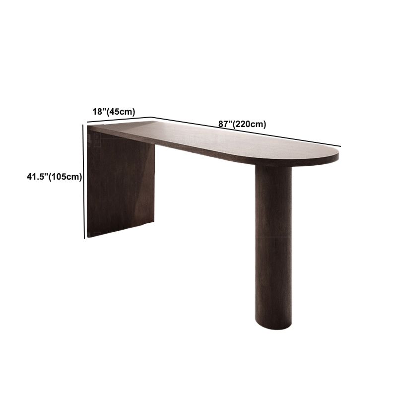 Solid Wood Bar Table Brown Dining Table for Kitchen Living Room Clearhalo 'Bar Furniture' 'Bar Tables' 'bar_tables' 'furn' 'furn_bar_tables' 'Furniture' 'Kitchen & Dining Furniture' 1200x1200_2a366789-bfb0-49d1-b72c-9d520e505345